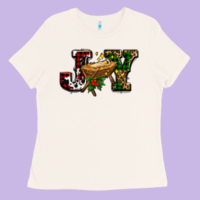 Joy With Baby Jesus Ado Ladies Tee Designed By Adodesignshop
