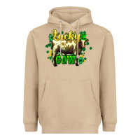 Mushroom St. Patrick's Day Cow Heavyweight Hoodie - HowdyJamesFarm