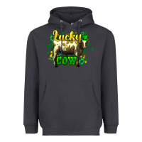 Smoke St. Patrick's Day Cow Heavyweight Hoodie - HowdyJamesFarm