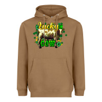 Toasted Coconut St. Patrick's Day Cow Heavyweight Hoodie - HowdyJamesFarm