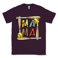 Plum softball mama Classic Tee - CowhideDigitalArt