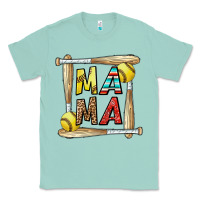Seafoam softball mama Classic Tee - CowhideDigitalArt