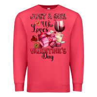 Cardinal just a girl who loves valentine's day Premium Sweatshirt - OliviaCreatesArt