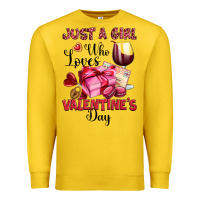 Lemon just a girl who loves valentine's day Premium Sweatshirt - OliviaCreatesArt
