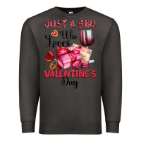 Smoke just a girl who loves valentine's day Premium Sweatshirt - OliviaCreatesArt