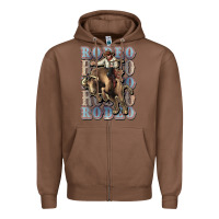 Chestnut Rodeo Cowboy bull western Zipper Hoodie - HowdyJamesFarm