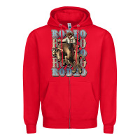 Red Rodeo Cowboy bull western Zipper Hoodie - HowdyJamesFarm