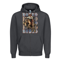 Smoke Rodeo Cowboy bull western Zipper Hoodie - HowdyJamesFarm