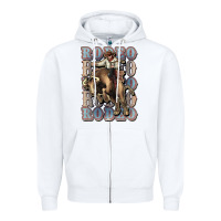 White Rodeo Cowboy bull western Zipper Hoodie - HowdyJamesFarm