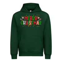 Forest Green festive merry christmas greeting Urban Hoodie - CowhideDigitalArt