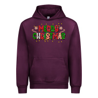 Mauve Wine festive merry christmas greeting Urban Hoodie - CowhideDigitalArt