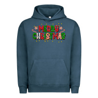 Pigment Midnight Navy festive merry christmas greeting Urban Hoodie - CowhideDigitalArt
