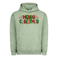 Pigment Oil Green festive merry christmas greeting Urban Hoodie - CowhideDigitalArt