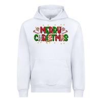 White festive merry christmas greeting Urban Hoodie - CowhideDigitalArt