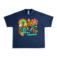 Navy hello pre k Urban Heavy Tee - NancyCooperArtShop
