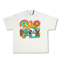 Pistachio hello pre k Urban Heavy Tee - NancyCooperArtShop