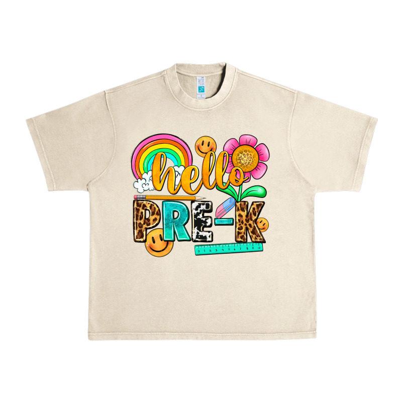 Hello Pre K Urban Heavy Tee by NancyCooperArtShop | Teevron