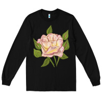 Black Life's Little Pleasures Rose Long Sleeve Tee - LillyAllenDesigns