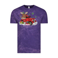 Cloud Purple christmas truck Vintage Tee - MaliasSmallBusiness