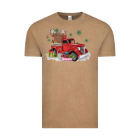 Vintage Coffee christmas truck Vintage Tee - MaliasSmallBusiness