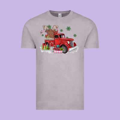 Christmas Truck Vintage Tee Designed By Maliassmallbusiness