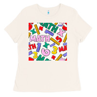 Bone math seamless pattern Ladies Tee - BundleAndBundleShop