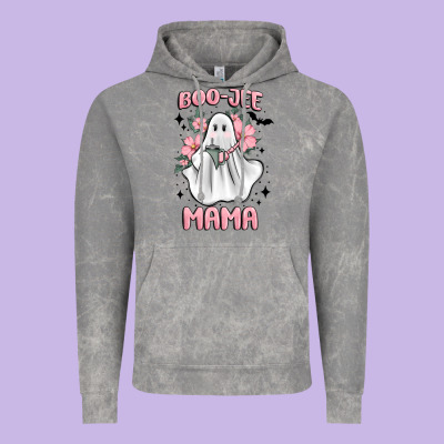 Boo Jee Mama Vintage Hoodie Designed By Maliassmallbusiness
