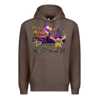 Coffee Happy Mardi carnival with truck Premium Hoodie - HowdyJamesFarm