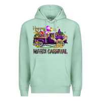 Seafoam Happy Mardi carnival with truck Premium Hoodie - HowdyJamesFarm