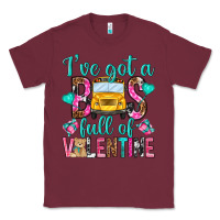 Burgundy ive got a bus full of valentine Classic Tee - NancyCooperArtShop