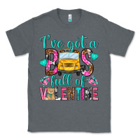 Charcoal Heather ive got a bus full of valentine Classic Tee - NancyCooperArtShop