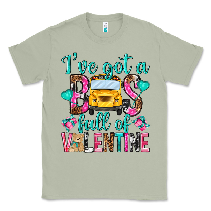 Ive Got A Bus Full Of Valentine Classic Tee by NancyCooperArtShop | Teevron
