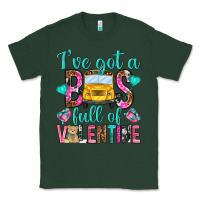 Sports Green ive got a bus full of valentine Classic Tee - NancyCooperArtShop
