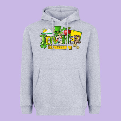 Teacher St. Patrick's Day Heavyweight Hoodie Designed By Howdyjamesfarm