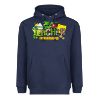 Navy Teacher St. Patrick's Day Heavyweight Hoodie - HowdyJamesFarm
