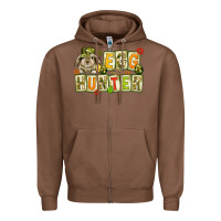Chestnut Egg hunter with camouflage plate letters Easter Zipper Hoodie - HowdyJamesFarm
