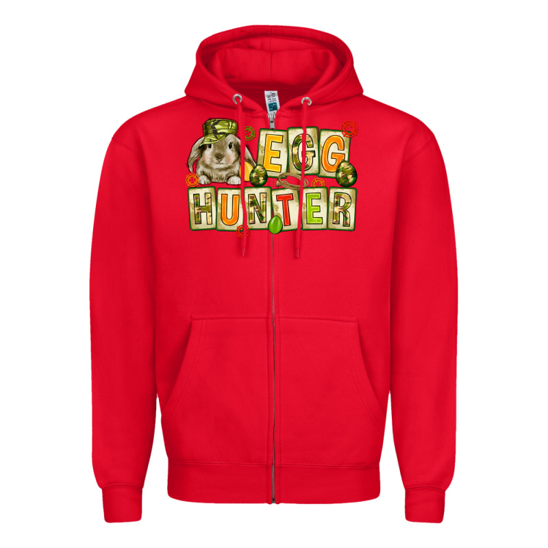 Egg Hunter With Camouflage Plate Letters Easter Zipper Hoodie by HowdyJamesFarm | Teevron