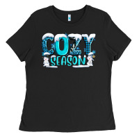 Cozy Season With Snowman Ado Ladies Tee | Teevron