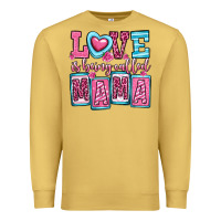 Antique Gold love is being called mama Premium Sweatshirt - OliviaCreatesArt