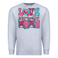 Heather Grey love is being called mama Premium Sweatshirt - OliviaCreatesArt