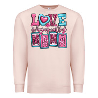 Pale Pink love is being called mama Premium Sweatshirt - OliviaCreatesArt