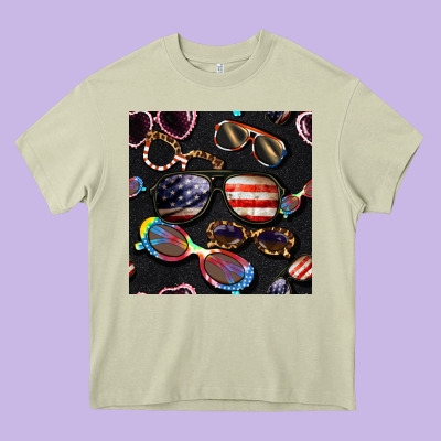 4th Of July Glasses  Seamless Pattern Heavy Core Tee Designed By Bundleandbundleshop