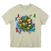 Mossy autism sunflower ribbon Heavy Core Tee - AdoDesignShop