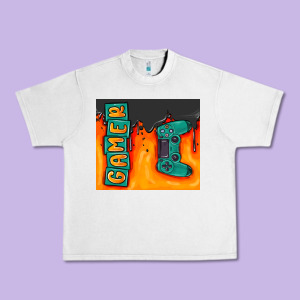 Gamer Urban Heavy Tee Designed By Maliassmallbusiness