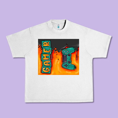 Gamer Urban Heavy Tee Designed By Maliassmallbusiness