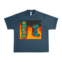 Midnight Navy gamer Urban Heavy Tee - MaliasSmallBusiness