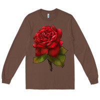 Chestnut Oklahoma Rose Illustrations Long Sleeve Tee - LillyAllenDesigns