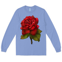 Colony Blue Oklahoma Rose Illustrations Long Sleeve Tee - LillyAllenDesigns