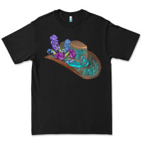 Black cowboy hat Premium Tee - AdoDesignShop