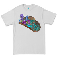 Dove Grey cowboy hat Premium Tee - AdoDesignShop